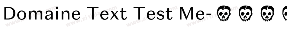 Domaine Text Test Me字体转换